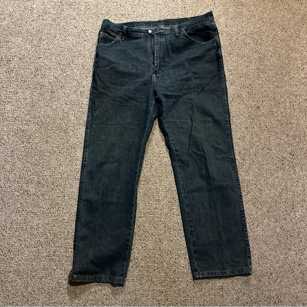 Wrangler Men’s Jeans Premium Quality Dark Blue Size 38x30 Regular Fit